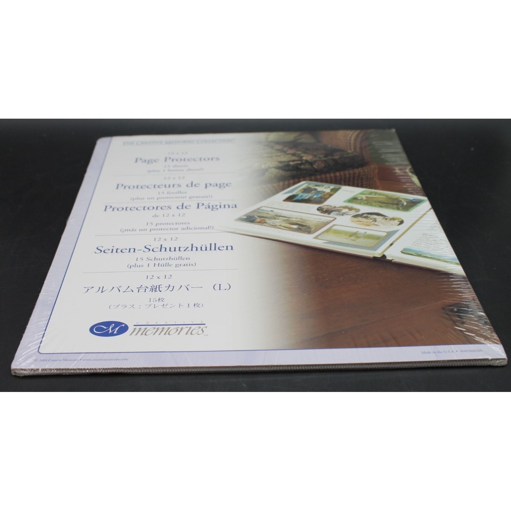 Creative Memories 12x12 Page Protectors 15 Sheets Plus 1 Bonus 2004 New Sealed